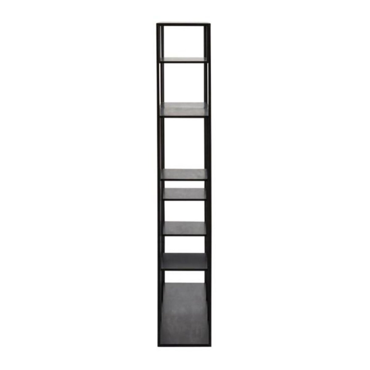 Paris Prix Étagère Rectangulaire en Métal  Rack  150cm Noir