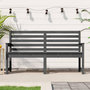 Voir la diapositive 1 : VIDAXL Banc de jardin gris 159,5x48x91,5 cm bois massif de pin