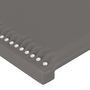 Voir la diapositive 4 : VIDAXL Tete de lit Gris 90x5x78/88 cm Similicuir