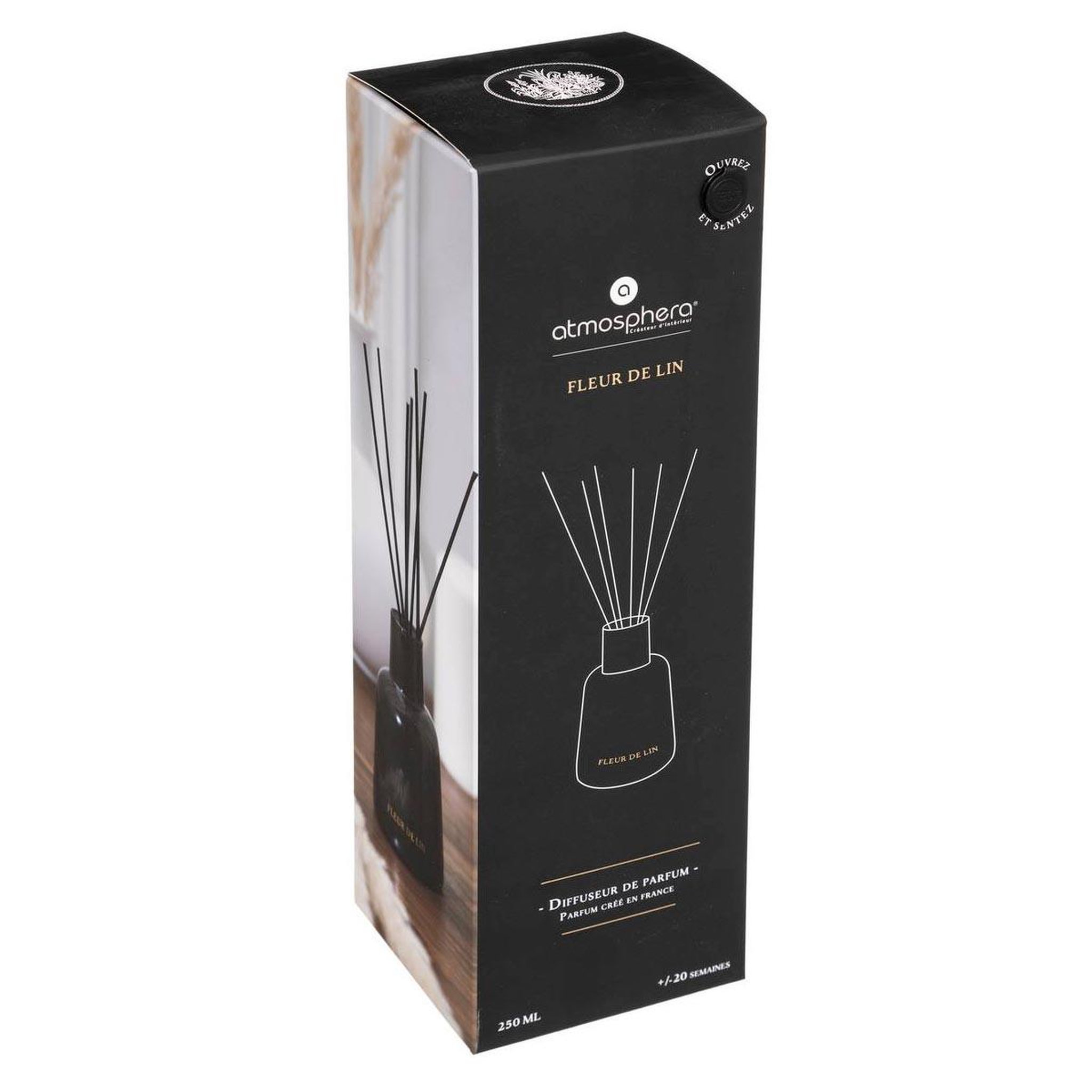 Voir la diapositive 2 : COMPTOIR DE LA BOUGIE Diffuseur de parfum  bili  250ml fleur de lin