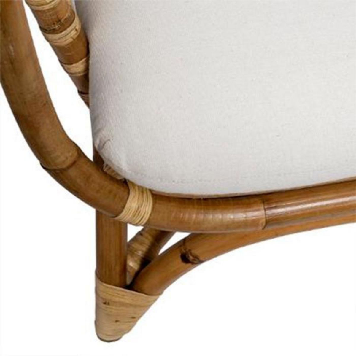 ATMOSPHERA Canapé 2 Places en Rotin  Farah  143cm Naturel