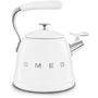Voir la diapositive 3 : SMEG Bouilloire sifflante 2.3L blanc