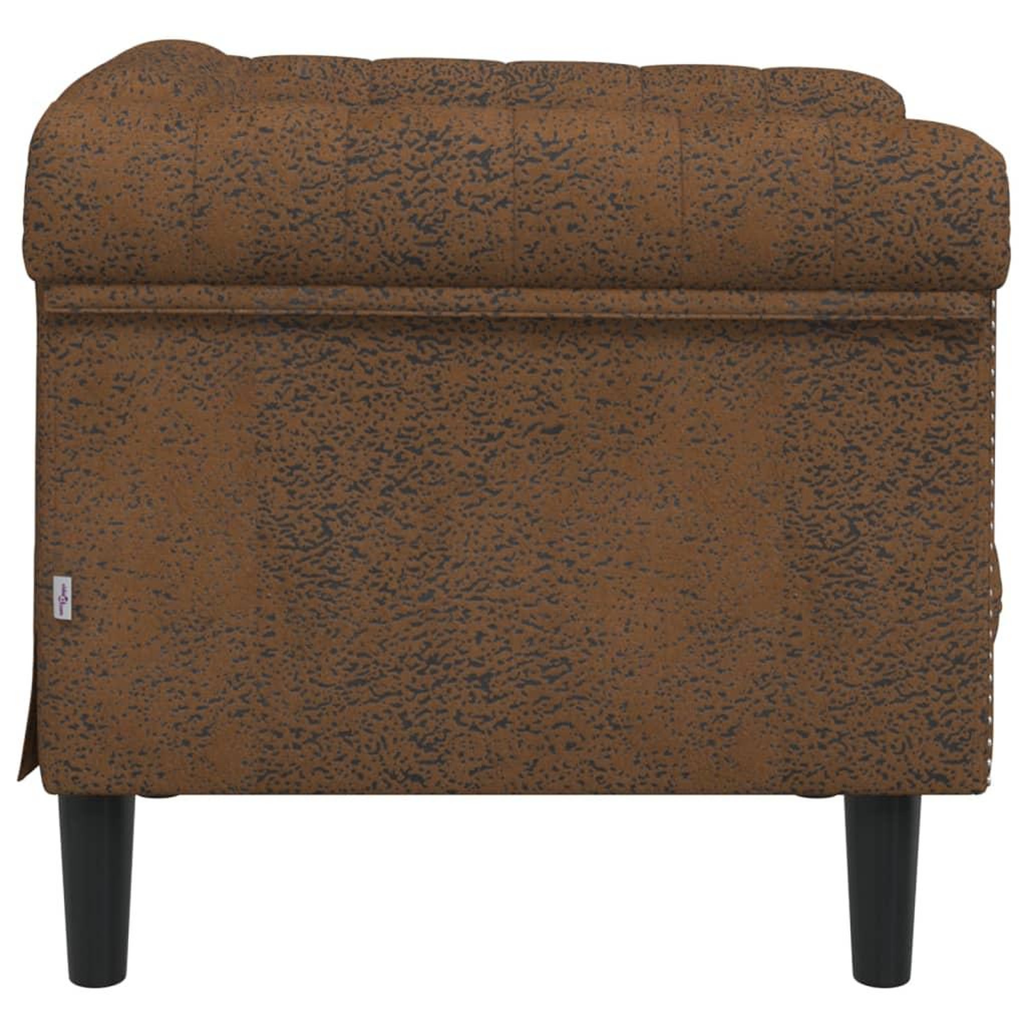 Voir la diapositive 5 : VIDAXL Fauteuil marron similicuir daim