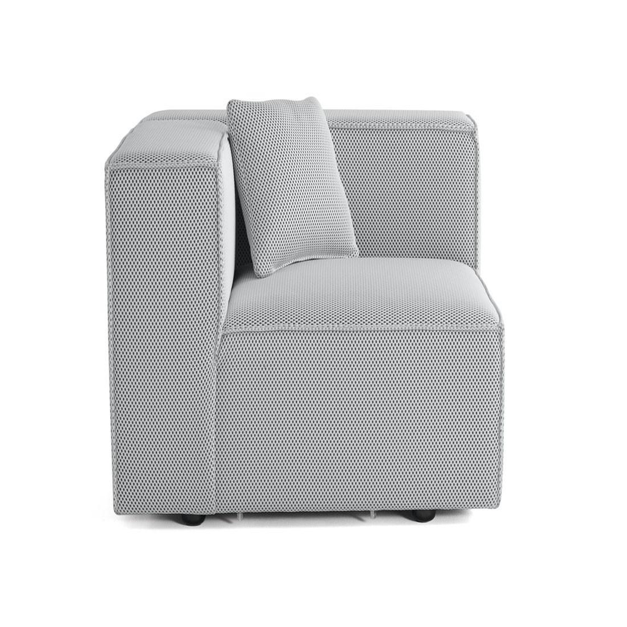 Voir la diapositive 4 : LISA DESIGN Arty - module d'assise droit - en tissu mailles 3d