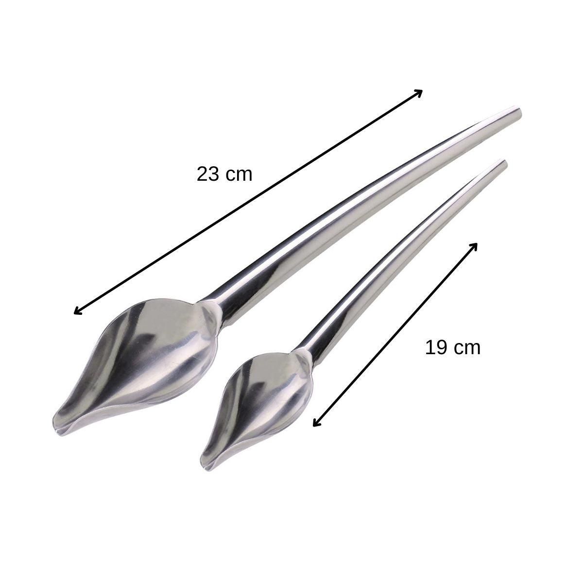 Fackelmann Lot de 2 cuillères plumes à décoration pâtissière Jean Daudignac