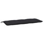 Voir la diapositive 2 : VIDAXL Coussin de banc de jardin noir 120x50x7 cm tissu oxford