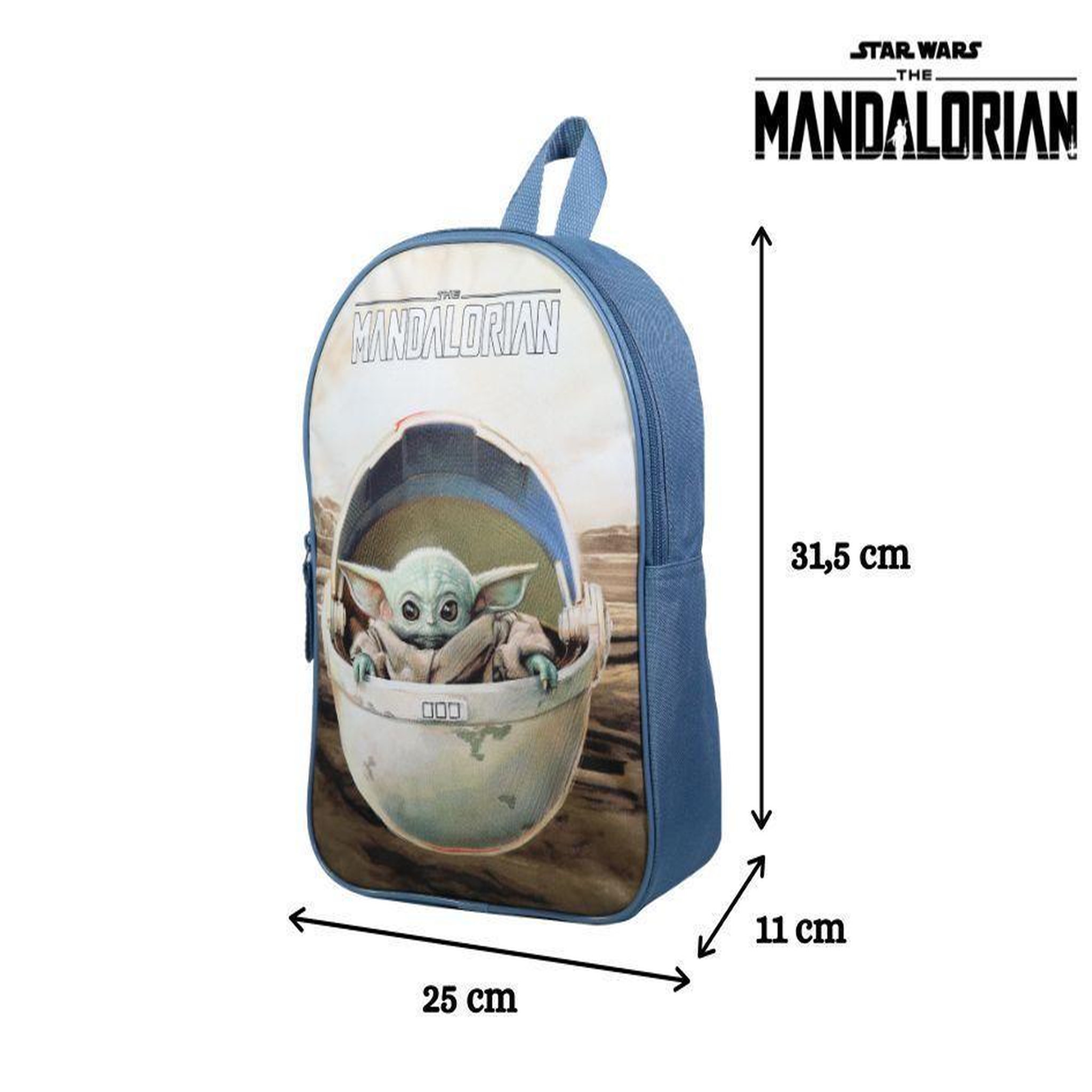 Voir la diapositive 6 : Bagtrotter BAGTROTTER Sac à dos gouter maternelle 31 cm Baby Yoda Disney Star Wars / The Mandalorian Beige