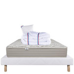 LUXURY LITERIE Ensemble literie mousse, Organic Cotton Ferme, Blanc. Coloris disponibles : Blanc