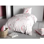 Les Ateliers du Linge Parure housse de couette 2pcs 140x200cm 100%coton 57fils rina