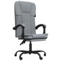 Voir la diapositive 2 : VIDAXL Fauteuil inclinable de bureau Gris clair Tissu