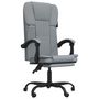 Voir la diapositive 2 : VIDAXL Fauteuil inclinable de bureau Gris clair Tissu