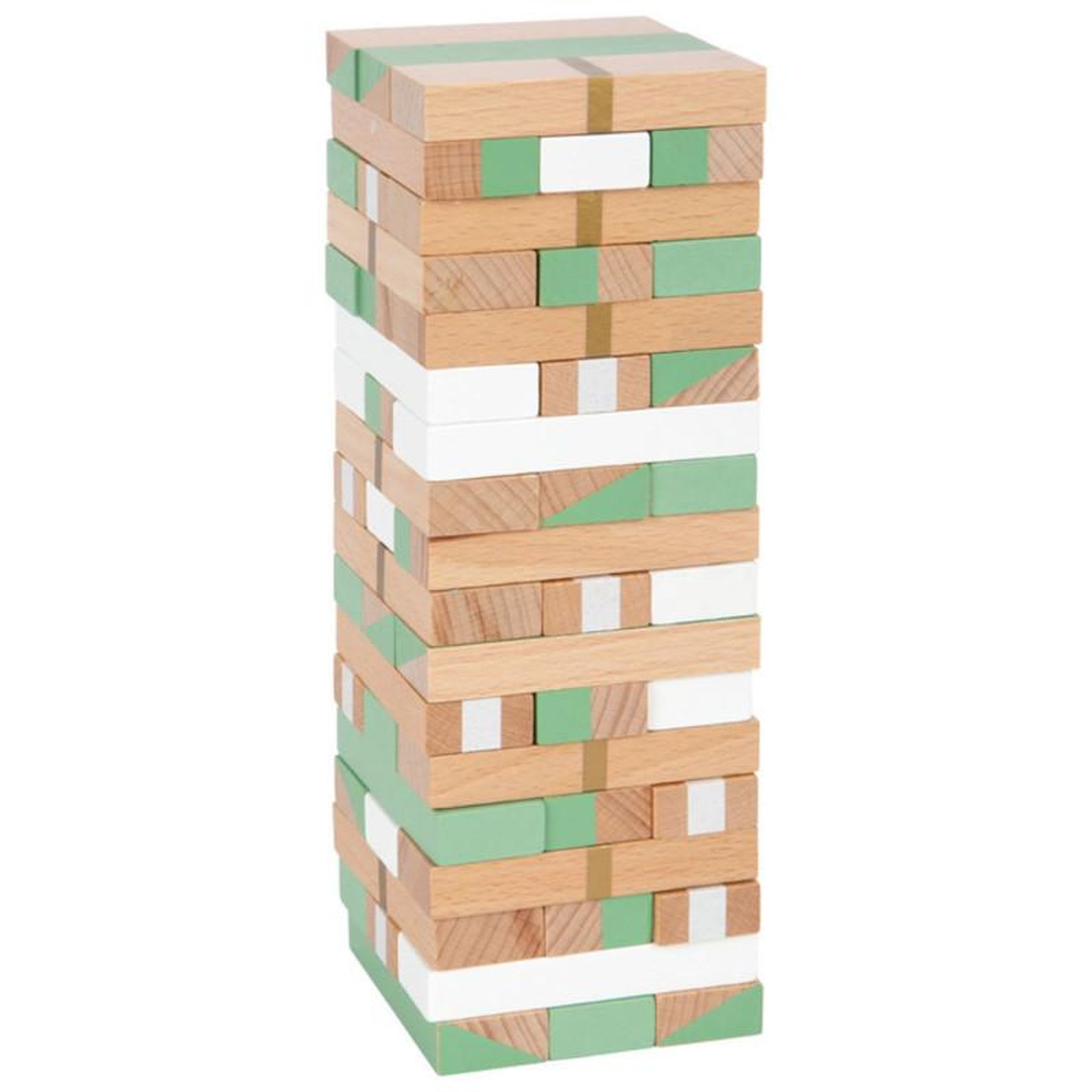 Voir la diapositive 3 : SMALL FOOT Small Foot - Wooden Wobble Tower Game Gold Edition 12217