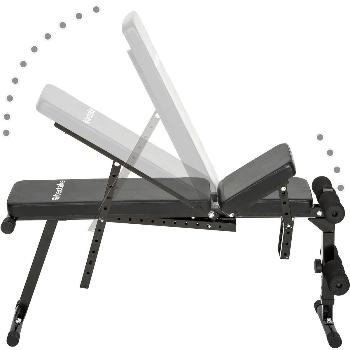 tectake Banc de musculation Abdominaux, Dorsaux Pectoraux Pliable