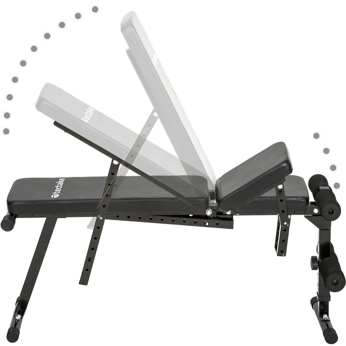 tectake Banc de musculation Abdominaux, Dorsaux Pectoraux Pliable