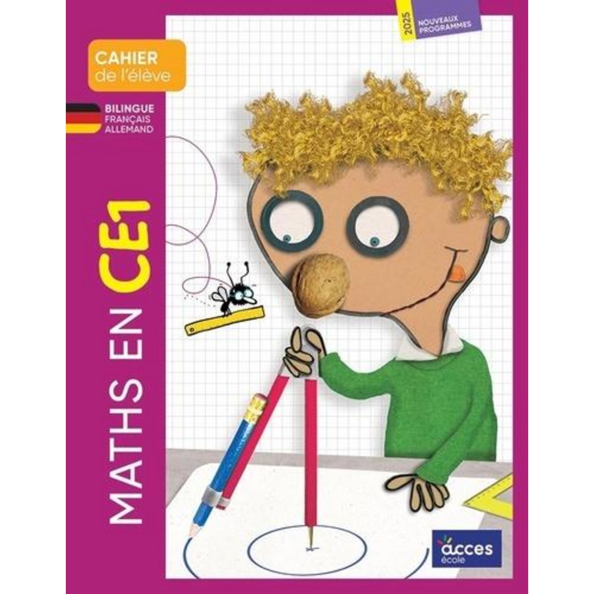 MATHS EN CE1. CAHIER DE L'ELEVE BILINGUE, EDITION 2025, EDITION BILINGUE FRANCAIS-ALLEMAND, Duprey Gaëtan