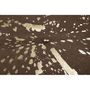 Voir la diapositive 3 : Paris Prix Tapis Peau de Vache  Glam  Marron & Or