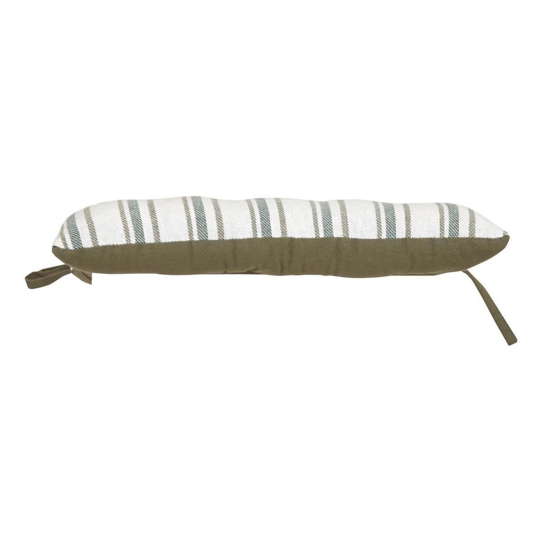 Voir la diapositive 2 : ATMOSPHERA Galette de Chaise à Rayures  Groove  38x38cm Vert