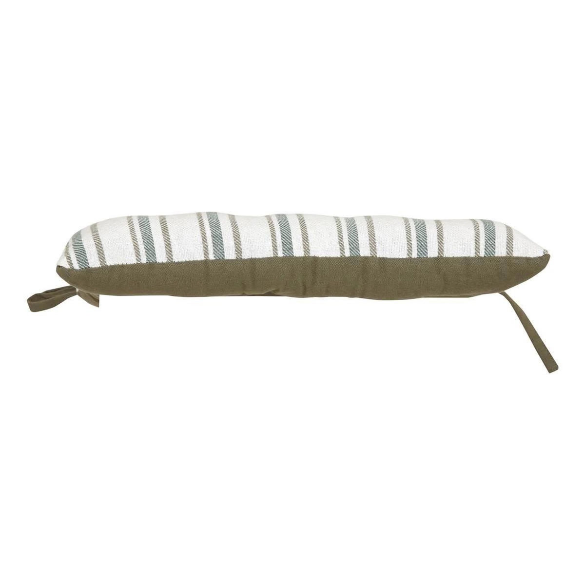 ATMOSPHERA Galette de Chaise à Rayures  Groove  38x38cm Vert