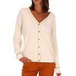LES TROPEZIENNES Gilet  Femme Les Tropéziennes Pegusa. Coloris disponibles : Beige