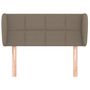 Voir la diapositive 3 : VIDAXL Tete de lit avec oreilles Taupe 103x23x78/88 cm Tissu