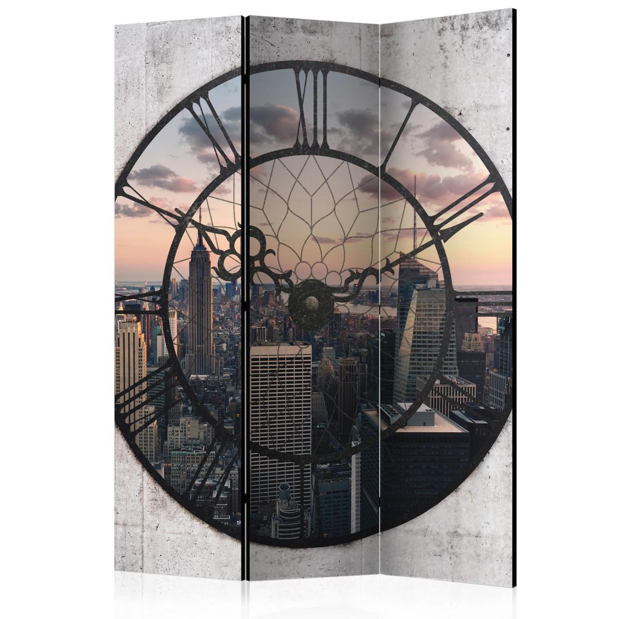 Paris Prix Paravent 3 volets  nyc time zone  135x172cm