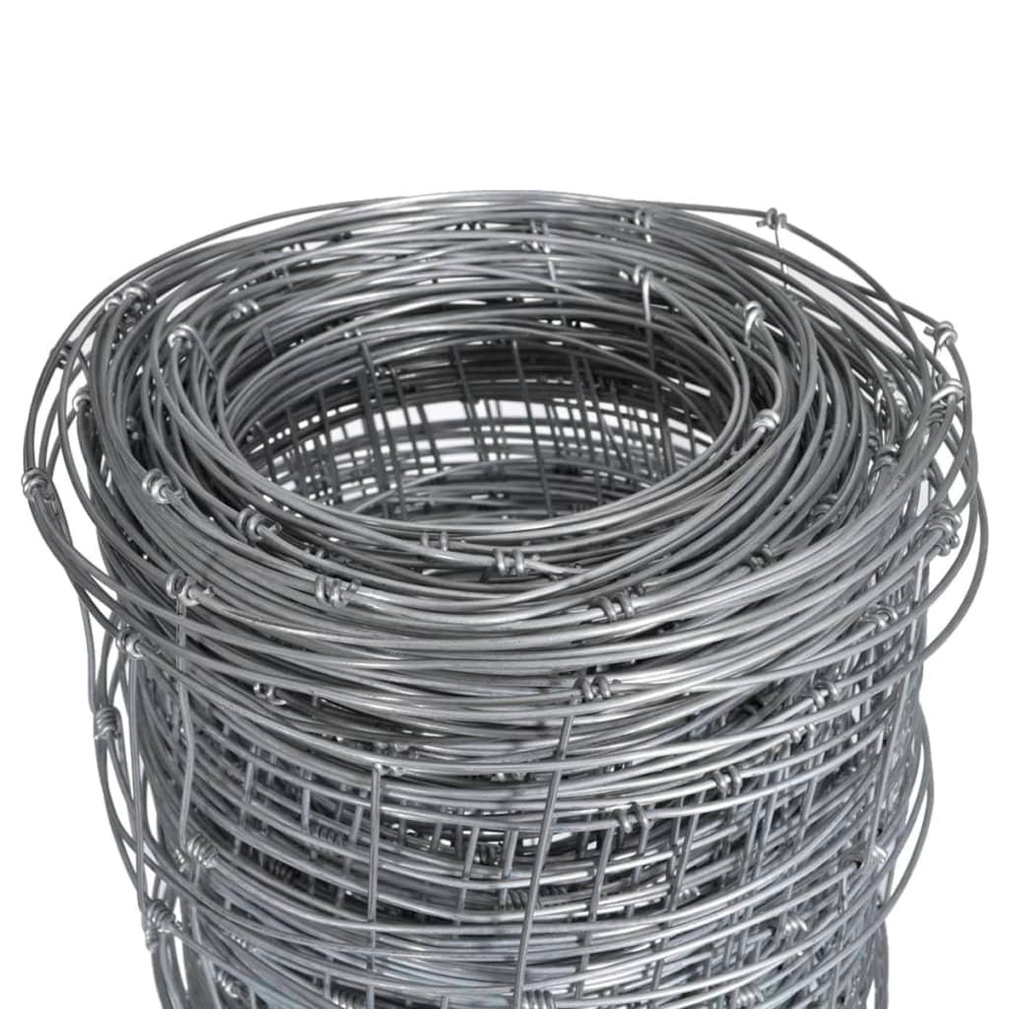 Voir la diapositive 4 : VIDAXL Cloture de jardin Acier galvanise 50x1,25 m Argente