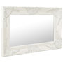 Voir la diapositive 2 : VIDAXL Miroir mural style baroque 60x40 cm Blanc