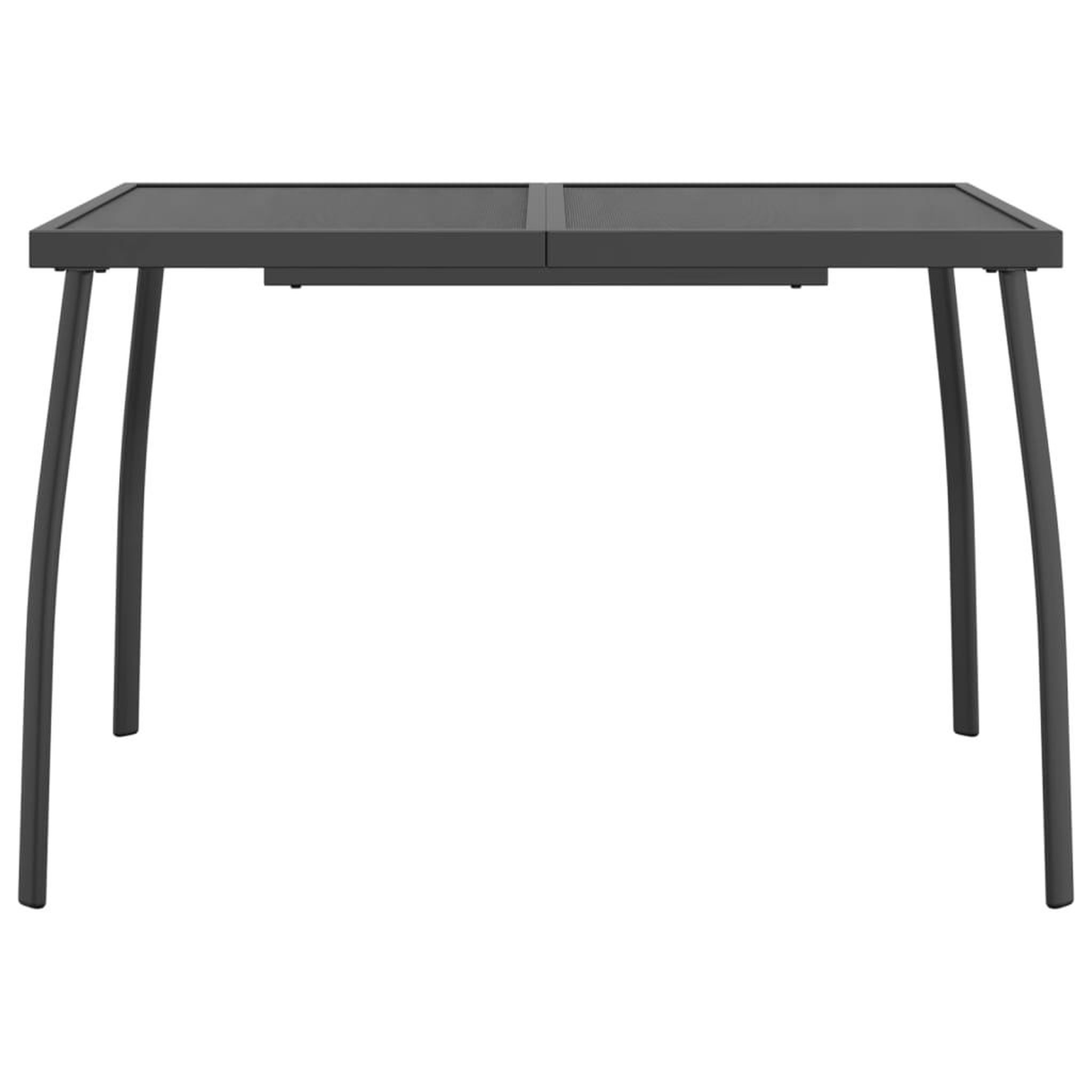 Voir la diapositive 3 : VIDAXL Table de jardin anthracite 110x80x72 cm Treillis d'acier