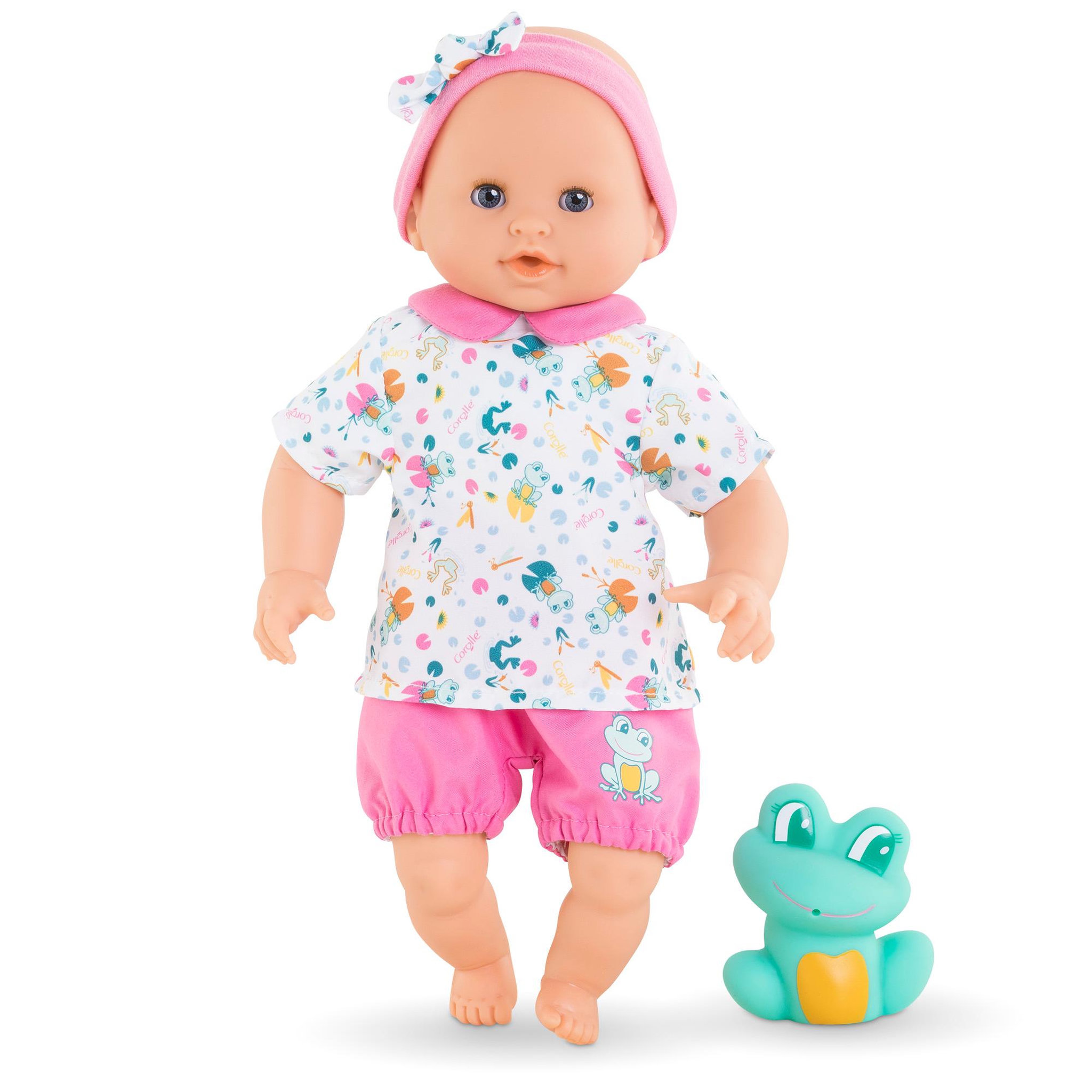 Voir la diapositive 3 : Corolle Poupon Bébé Bain Océane - Grenouille