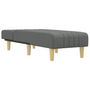 Voir la diapositive 3 : VIDAXL Chaise longue gris fonce tissu