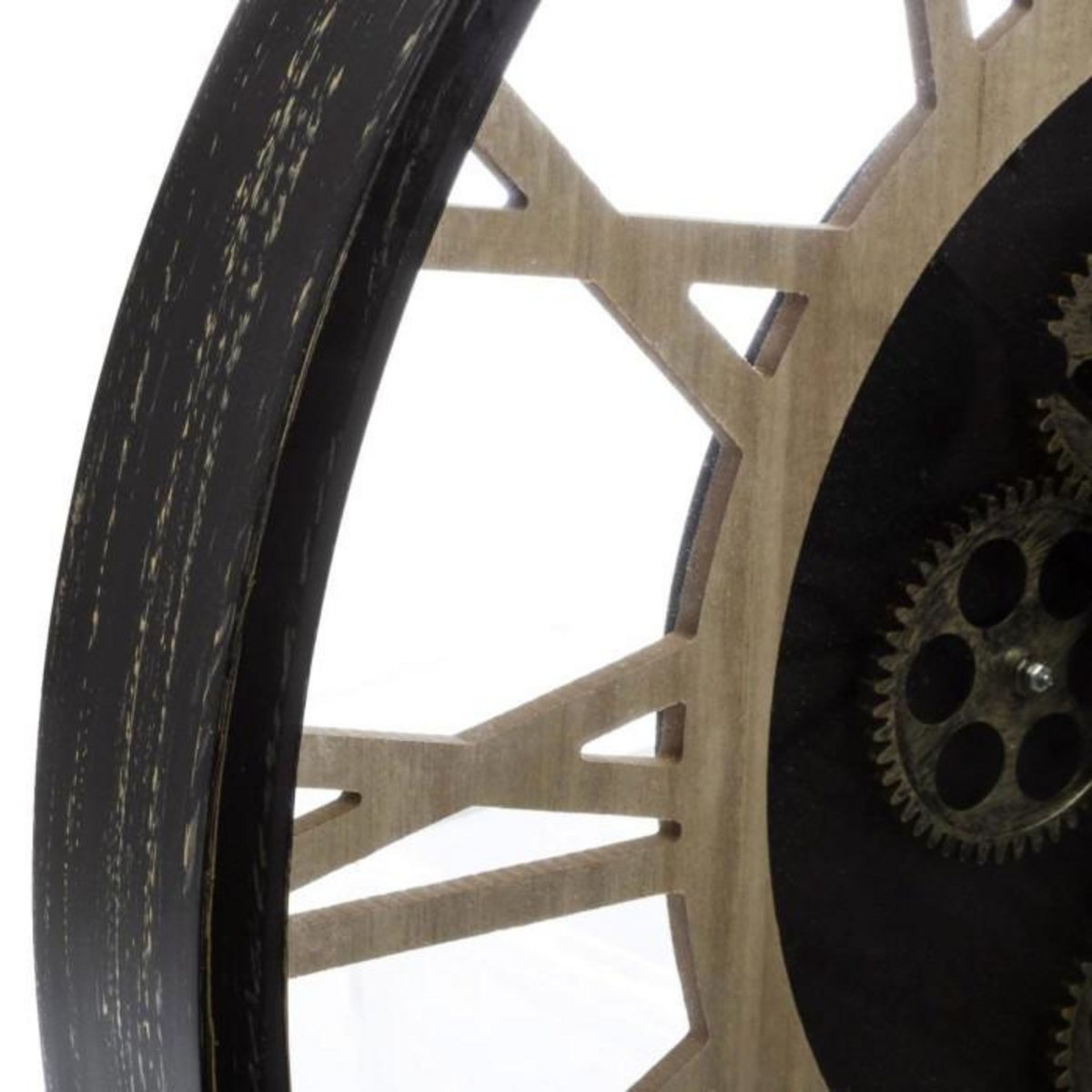 ATMOSPHERA Pendule Murale Mécanique  Paul  57cm Naturel