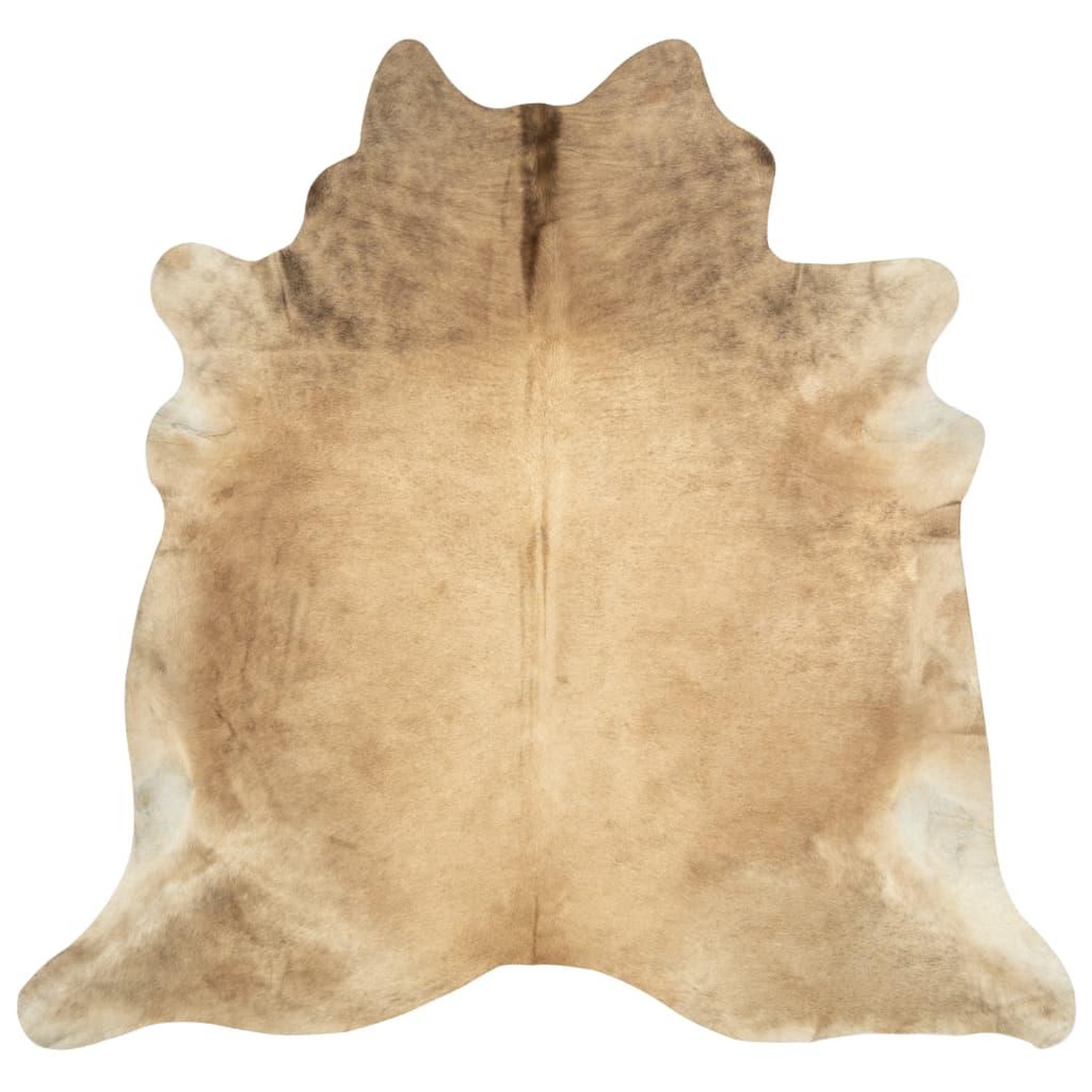 Voir la diapositive 2 : VIDAXL Tapis en peau de vache veritable 150 x 170 cm Beige