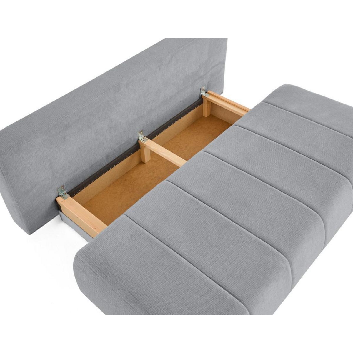 BEST MOBILIER Harper - canapé 3 places convertible avec coffre en tissu texturé