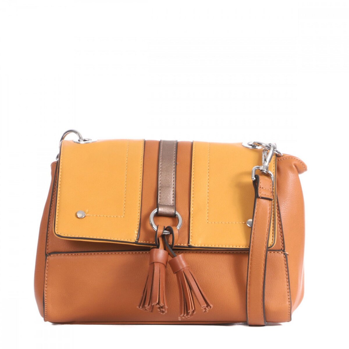 Sac bandoulière Camel Femme Rech Sergine pas cher Auchan.fr