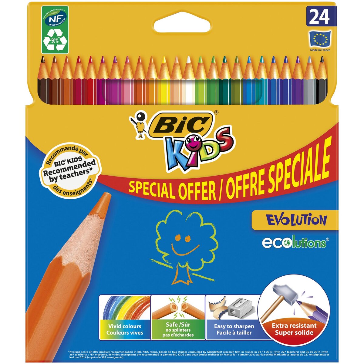 BIC 18+6 crayons couleur