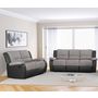 Voir la diapositive 1 : Ensemble canapés 3+2 places relax tissu simili HELENE