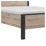 Voir la diapositive 3 : Lit adulte 140x190 cm esprit industriel KANSAS