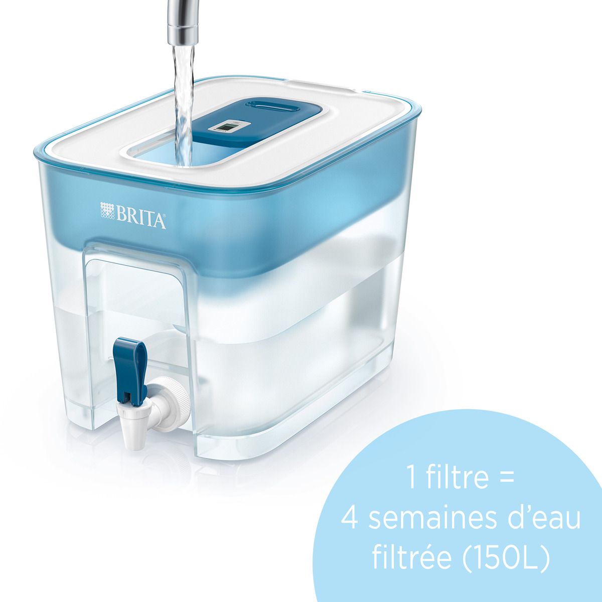 BRITA BRITA Distributeur d'eau filtrée Flow (8,2L) inclus 1 cartouche filtrante MAXTRA PRO All-in-1