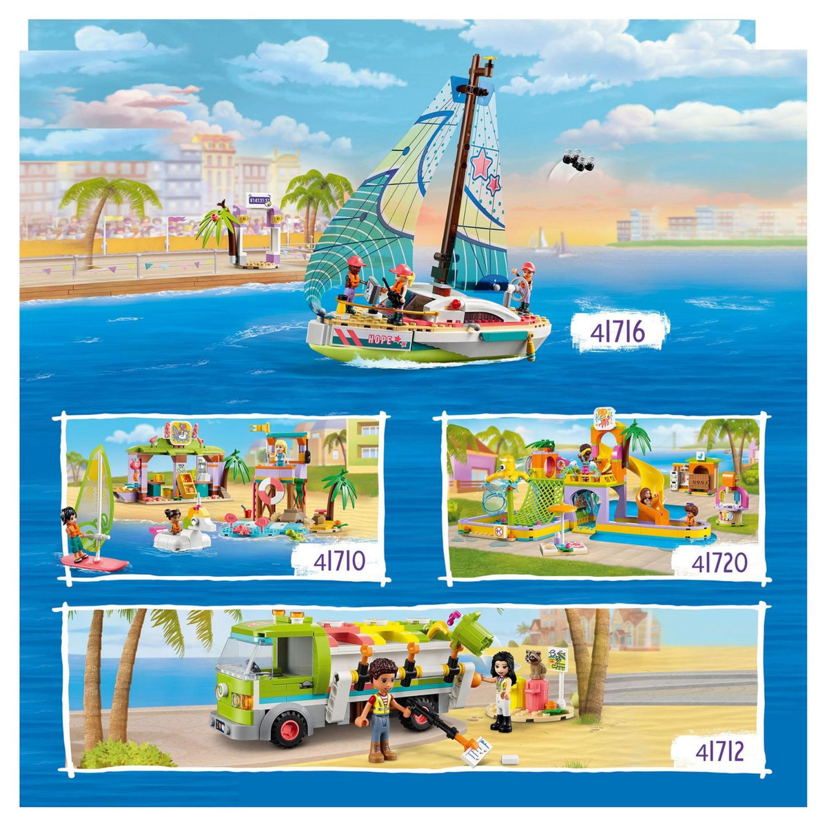 LEGO Friends 41710 Animation et Surf sur la plage
