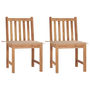 Voir la diapositive 1 : VIDAXL Chaises de jardin lot de 2 avec coussins Bois de teck massif