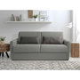 Voir la diapositive 2 : LISA DESIGN Ari - canapé 3 places convertible express couchage quotidien 140 cm matelas 12 cm en tissu