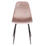 Voir la diapositive 3 : Paris Prix Lot de 4 Chaises Velours  Giulia  85cm Rose