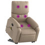 Voir la diapositive 3 : VIDAXL Fauteuil inclinable de massage Cappuccino Similicuir