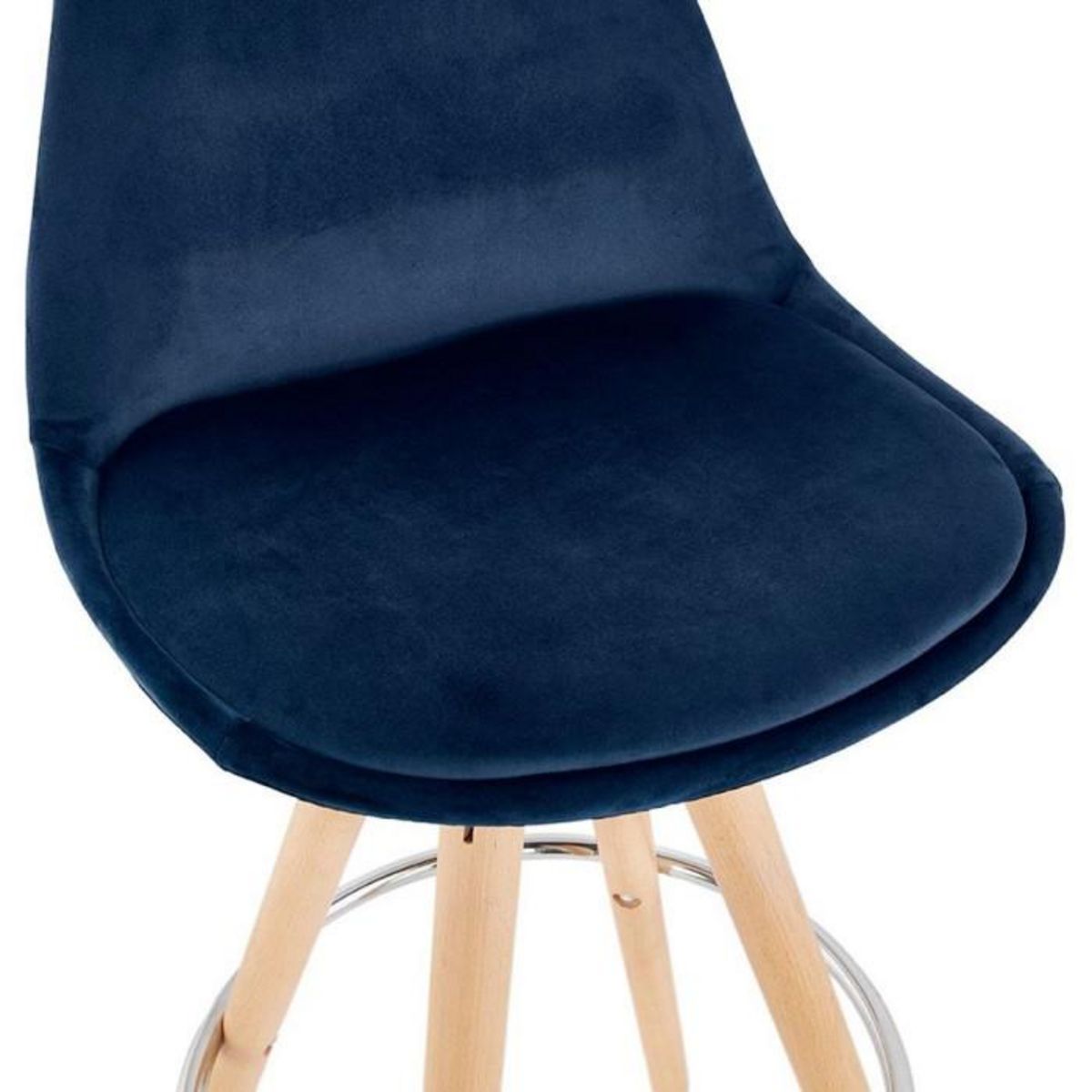 Paris Prix Tabouret de Bar Scandinave  Miro  97cm Bleu & Naturel