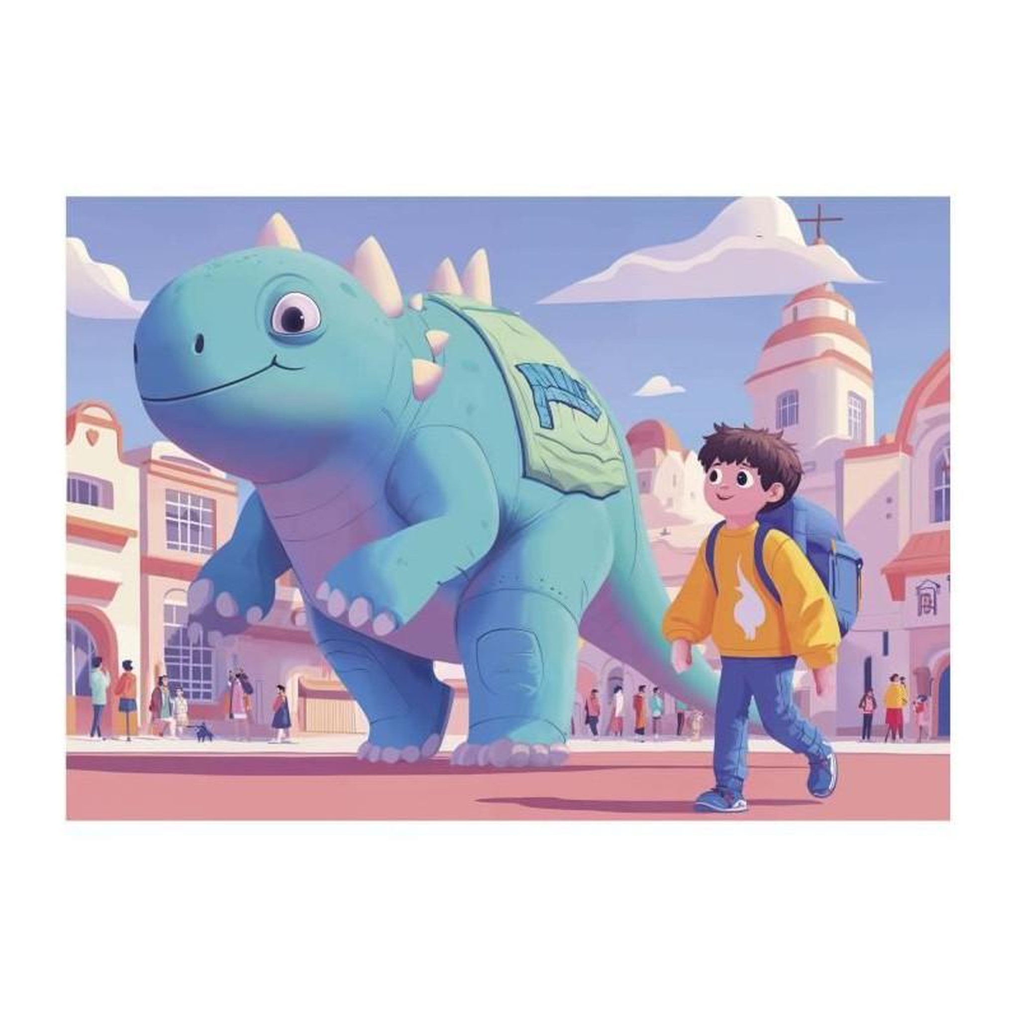 Voir la diapositive 4 : EDUCA 4 puzzles - Dinos sympathiques - 20 / 40 / 60 / 80 pièces - Educa