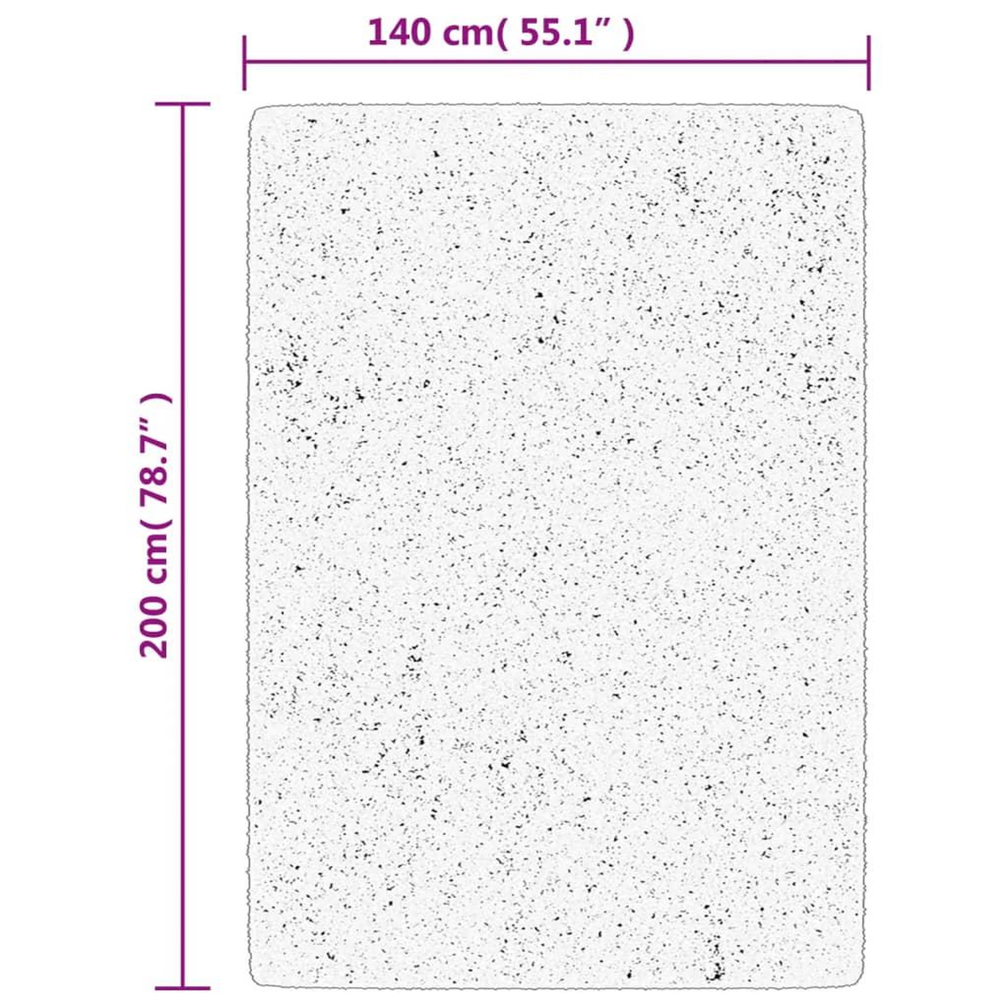 Voir la diapositive 6 : VIDAXL Tapis shaggy PAMPLONA poils longs moderne gris 140x200 cm