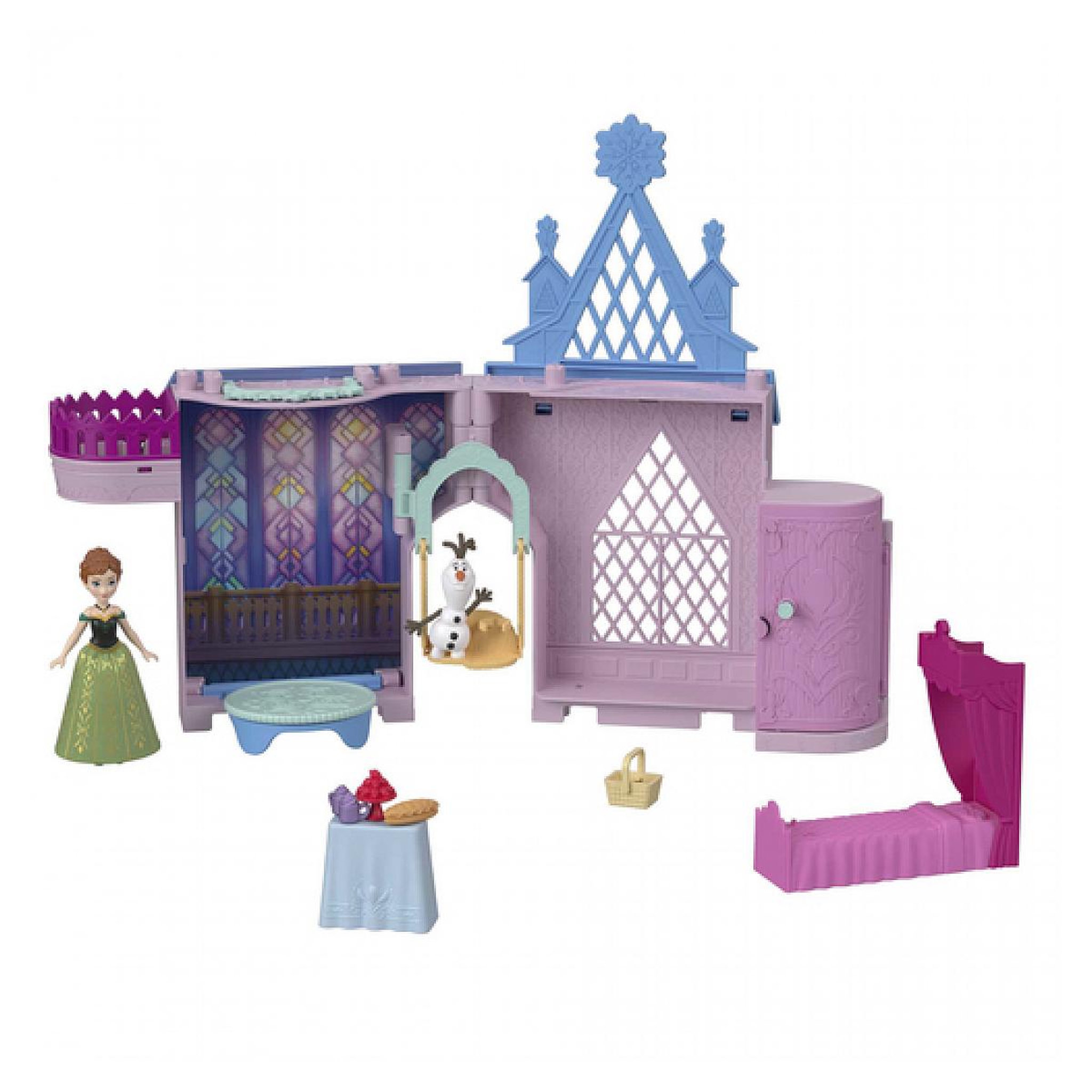 Voir la diapositive 1 : MATTEL Chateau mini princesse Anna