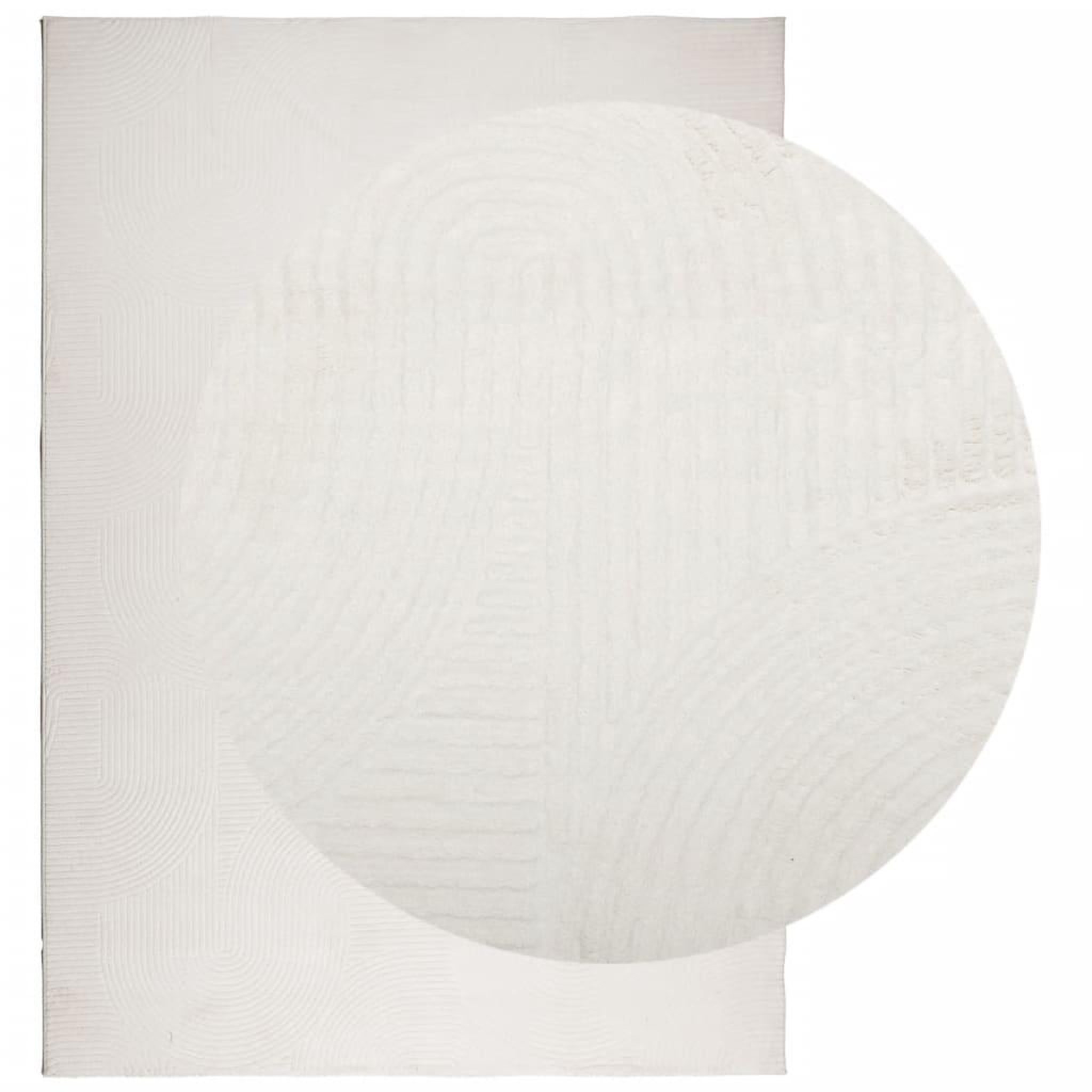 Voir la diapositive 3 : VIDAXL Tapis IZA poils courts style scandinave creme 160x230 cm