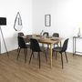 Voir la diapositive 2 : The Home Deco Factory Table extensible pour 6 à 8 personnes en bois Gaspard - Marron