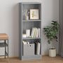 Voir la diapositive 1 : VIDAXL Bibliotheque 3 niveaux Sonoma gris 40x24x109 cm